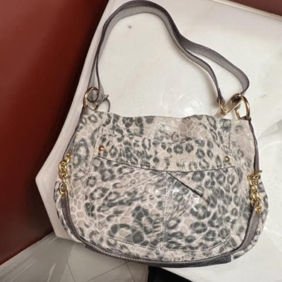 B. Makowsky Snow Leopard Leather Bag - Picture 4 of 6